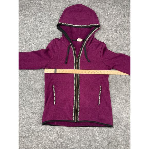 Mossimo Supply Co Purple Full Zip Hoodie Jacket Women’s Small S/P Fleece Lined - Picture 8 of 16